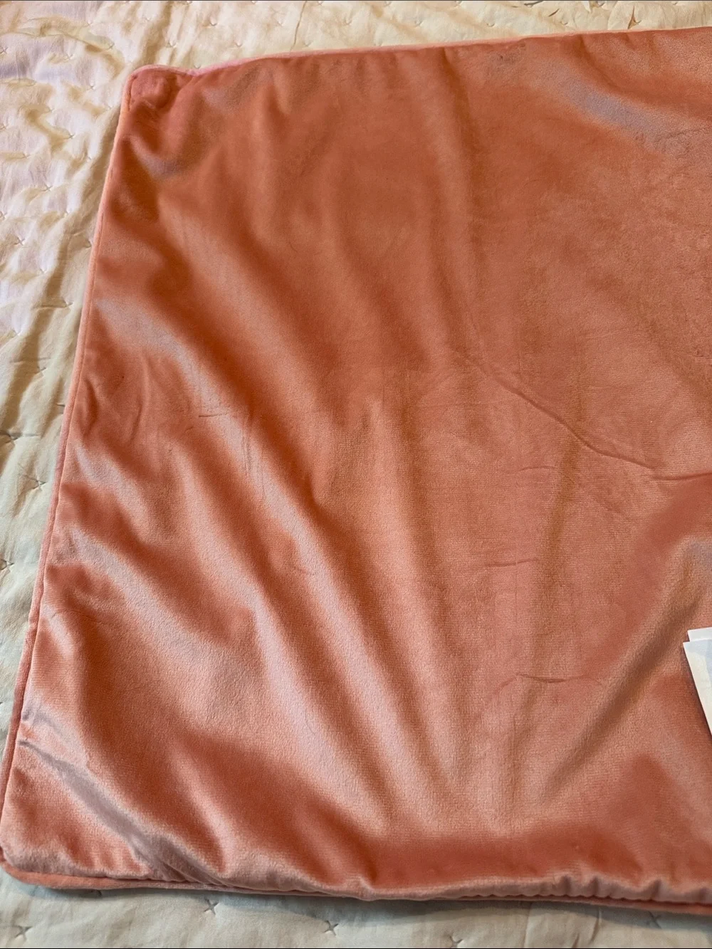 Dusty peach Velvet  pillow covers with a side zipper